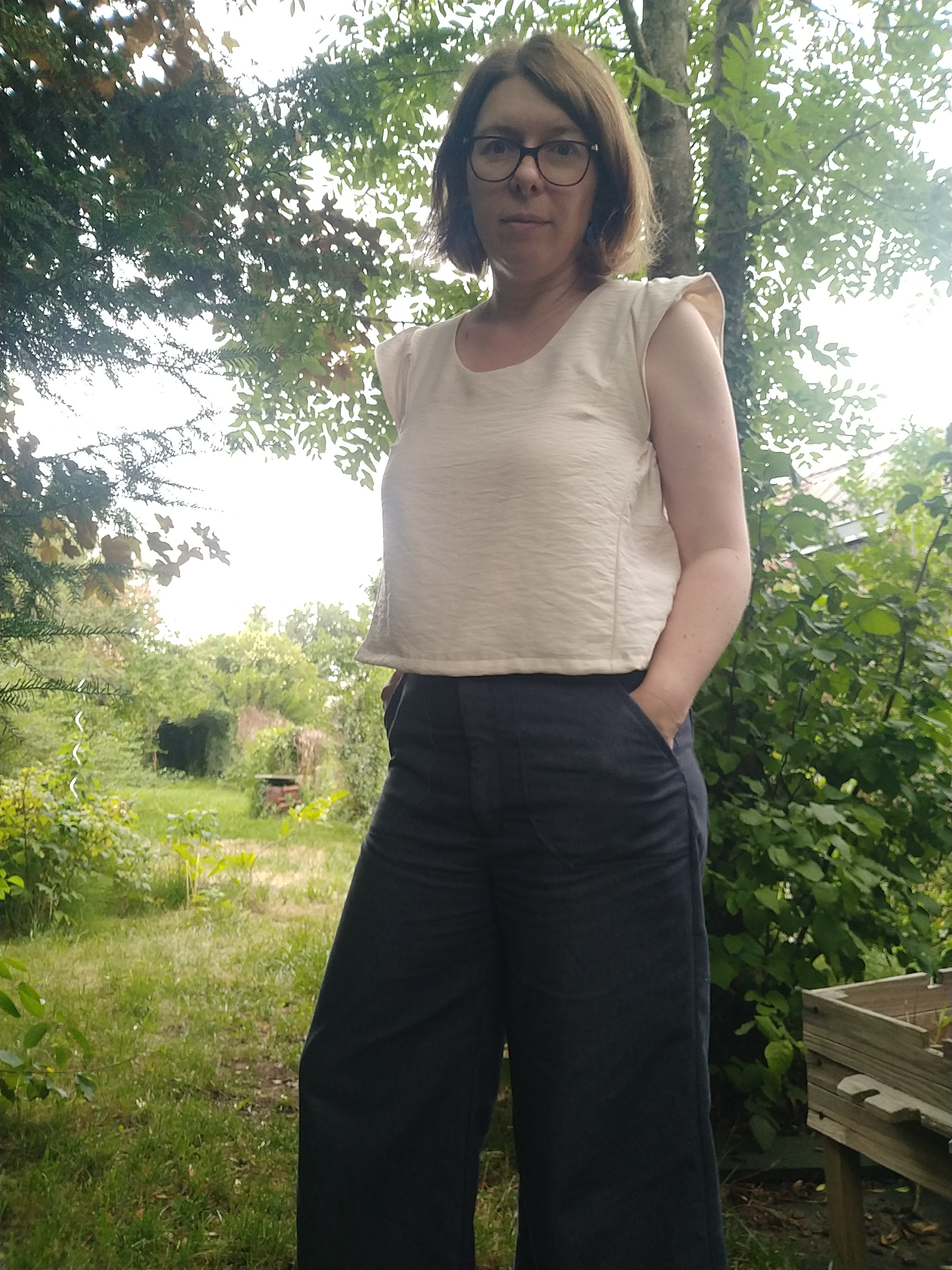 Feeling cool with my Montavilla top paired with a pair of jeans